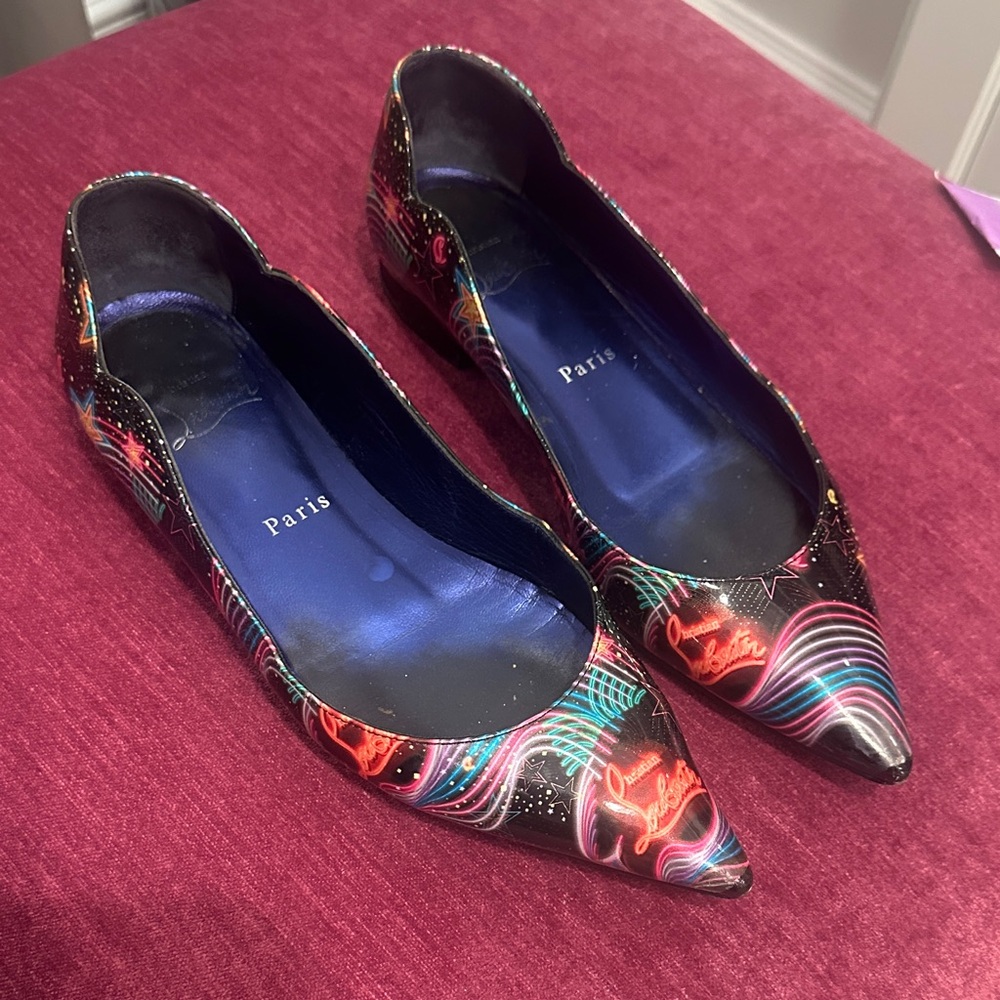 Christian Louboutin Multicolor Patterned Flats